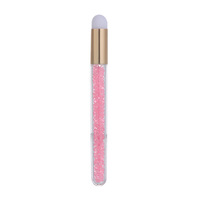 Kuas Makeup FENGFLY yang Dapat Digunakan Kembali, Berwarna-warni, dengan Gagang Berlian dan Bulu Sintetis untuk Wanita, Kualitas Tinggi, OEM/ODM Label Pribadi