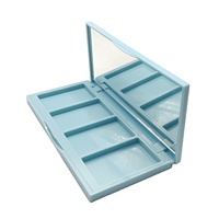 Boîtier vide rectangulaire de haute qualité pour surligneur et bronzer 4 couleurs, emballage OEM pour palette de 4 fards à joues et poudres de contour, marque privée
