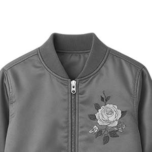 Oferta Caliente al por Mayor: Chaqueta de Satén OEM para Mujer, Chaqueta Brillante de Moda con Puños Acanalados y Cintura Ajustable, Disponible en Varios Colores, Cremallera Completa - Product Image 3