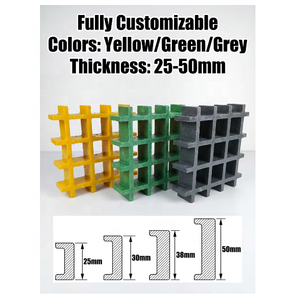 <span class=keywords><strong>Grille</strong></span> de drainage robuste en composite GRP moulé pour caniveaux, panneaux de protection, allées piétonnes et sols routiers - Product Image 6