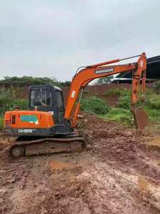 Mini pelleteuse originale coréenne 5 tonnes 6 tonnes Doosan DH55 pelleteuses d'occasion sur chenilles DH60 pelleteuse CE à vendre - Product Image 3