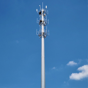 Monopole en acier de tour de Wifi de télécom de Cdma sans fil de télé<span class=keywords><strong>communication</strong></span> avec des télécom de prix concurrentiel - Product Image 1