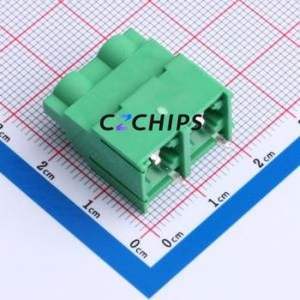 MX950-9.5-02P-GN01-Cu-PS-A Screw Terminal Block Through hole Component (THT),P=9.5mm Connector 1x2P 9.5mm Green Through Hole - Product Image 2