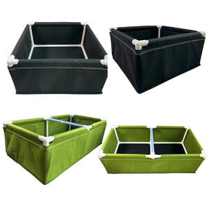 3x3ft 4x4ft 4x8ft Rectangulaire <span class=keywords><strong>Bonsai</strong></span> Plantation Tan Couleur Feutre Serre Lits De Culture Avec Cadre De Tuyau En Plastique Pour Utilisation Au Sol - Product Image 6