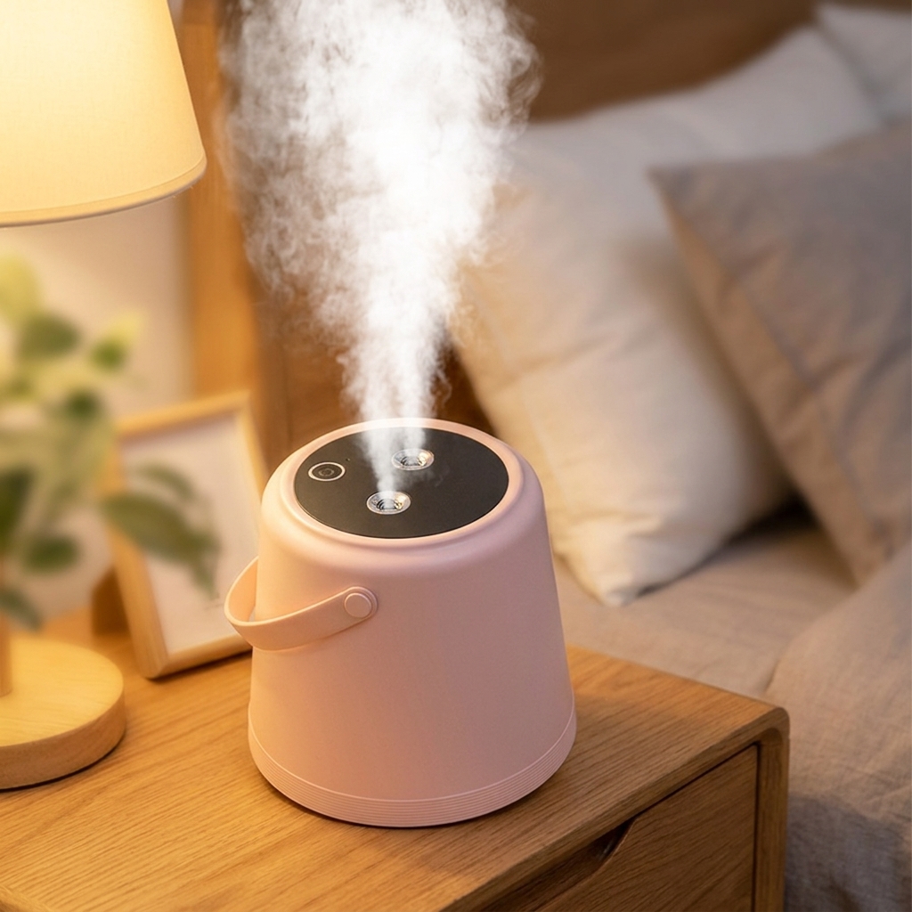 Led Light Bedroom Decorative Handheld Mini Oem Small Nozzle Moon Lamp Electric Water Personal Rechargeable Usb air Humidifier