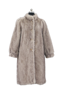 Kunst pelzmantel langer Mantel für Frauen Natur leder Pelz mäntel Mode Outdoor Warm Luxus Faux <span class=keywords><strong>Fox</strong></span> Fur Jacket - Product Image 3