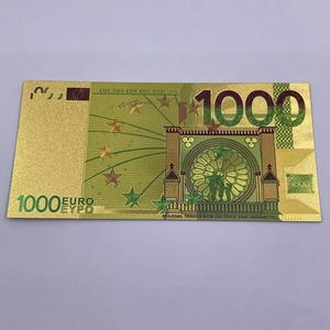 Billet de banque italien de 1000 <span class=keywords><strong>euros</strong></span>, imperméable, prix compétitif, feuille d'or, <span class=keywords><strong>valeur</strong></span> monétaire - Product Image 4
