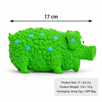 Jouet à mâcher texturé en latex naturel pour chiots, jouet interactif pour animaux de compagnie, jouet couineur pour chien en forme de cochon