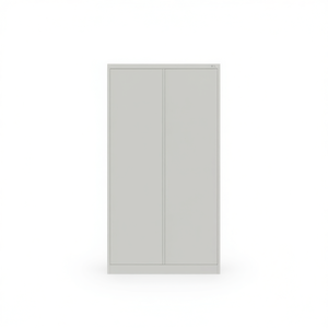 Armadio Archivio in Acciaio Verniciato a Polvere Grigio Chiaro Extra Largo per Ufficio con Serratura a Chiave, Design Minimalista, Arredamento Commerciale - Product Image 1