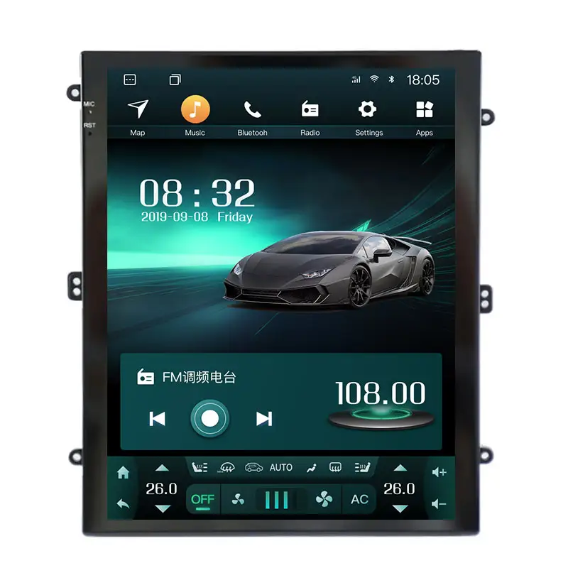 卸売マルチスクリーン比率アプリケーション互換性スピーカーBluetooth4.0 A2Dp /Wi-Fiナビゲーションカーシステムすべての車用