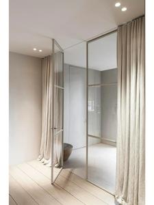 Portes battantes à <span class=keywords><strong>double</strong></span> vitrage de conception française moderne pour bureau, chambre, salon, salle de bain, villa, hôtel et intérieur de magasin - Product Image 6