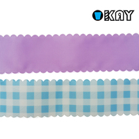 OKAY gros personnalisé grand arc de cheveux gros-grain classique pour filles avec bords festonnés pour filles bébés tout-petits accessoires adolescents