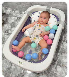 Ensemble de bain pour bébé pliable multifonction de haute qualité et respectueux de l'environnement, pour les nouveau-nés jusqu'à 4 ans - Product Image 2