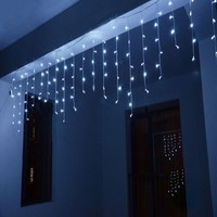Décoration extérieure lumières de noël rideau de glace guirlande lumineuse pour fête et mariage