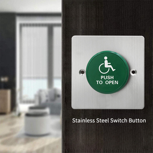 12V DC IP65 màu xanh lá cây cửa hồng ngoại không có cảm ứng nút thoát nhỏ Kim Loại cửa phát hành nút đẩy để thoát khỏi nút CE thép không gỉ - Product Image 5