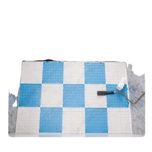 Tapis de sol intérieur en PVC moderne, modulaire, à emboîtement, résistant à l'usure, antidérapant, 12" x 12", blanc - Product Image 3