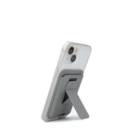 Nouveau support de carte en PU pour iPhone, support de téléphone portable réglable pour portefeuille magnétique, support double axe, étui à cartes