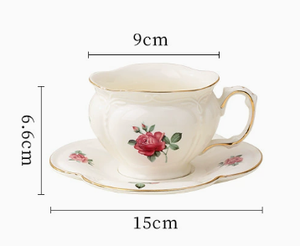 Vintage Gold Trim European British Afternoon Tea Coffee Cup Saucer & <b>Teapot</b> <b>Set</b> - Product Image 4