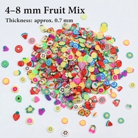 Fruitpolymeerklei plakjes - Aardbei Citroen Perzik - Zachte handgemaakte DIY nagelkunst doorsneden Kristal Modder Vulling