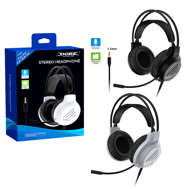 TP5-3592 Stereo Headphone for PS4 Wire Headset for Nintendo Switch/XBOXes/PC Gaming Headset with Microphone