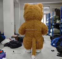 Costume gonflable de mascotte en fourrure de chat marron Efun Costume complet de mascotte pour le carnaval Déguisements de fête