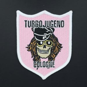 شارة ورقعة مطرزة مخصصة للملابس قابلة للكي بالحرارة بتصميمات روك ريترو وموت بانك على شكل جمجمة - Product Image 6