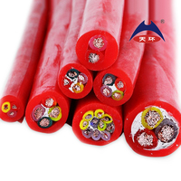 2*0.5mm 3*0.50mm 6*16AWG 8*16AWG Kabel Silikon Karet YGC Tahan Suhu Tinggi 450/750V -60~+180