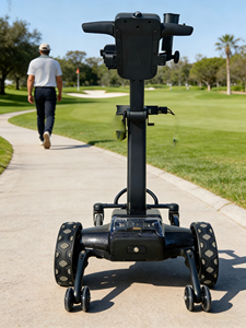 Neues Design Luxuriöser Leichtgewicht-KI-Golftrolley mit Automatischer Verfolgung, Faltbar, mit Lithium-Akku & Schirmhalter - Product Image 1