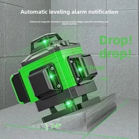 Niveau laser vert 12 lignes de qualité industrielle, haute précision, infrarouge, auto-nivelant, pour sol/mur