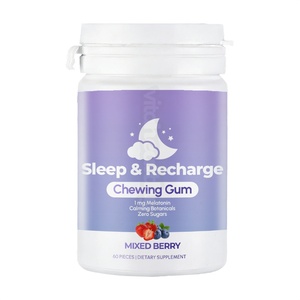 Vitahealthy OEM/ODM Marque Privée Chewing-gum <span class=keywords><strong>Sommeil</strong></span> & Recharge Formule Zéro Sucre avec Mélatonine <span class=keywords><strong>pour</strong></span> Améliorer la Qualité du <span class=keywords><strong>Sommeil</strong></span> - Product Image 1