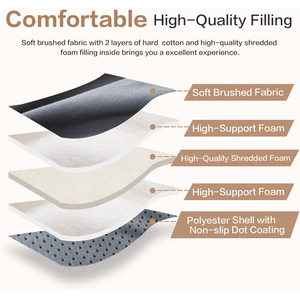 <strong>Mattress</strong> Floor <strong>Mattress</strong>, 4" Foldable Roll up <strong>Bed</strong> <strong>Mattress</strong> <strong>Topper</strong> with Elastic Straps, Tatami Mat Sleeping Pad for Camping, Grey - Product Image 2
