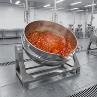 Marmite semi-automatique pour huile de piment avec système de chauffage électrique et à gaz pour la cuisson commerciale d'huile de piment