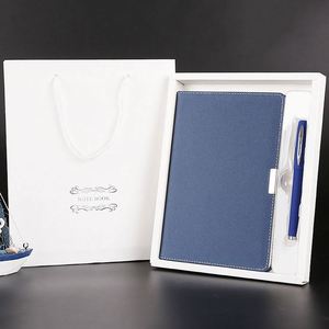 Agenda Personalizada A5, Cuaderno de Cuero PU de Lujo, Juego de Regalo con Bolígrafo, Papelería Empresarial para Uso Escolar - Product Image 5