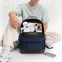 Sac à dos de transport quotidien élégant et résistant à l'eau avec logo personnalisé, idéal pour la vie quotidienne, léger et décontracté pour les voyages
