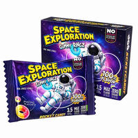 Sacs Mylar personnalisés de 3,5 g et coffret d'emballage pour bonbons et gommes avec mon logo, holographiques, anti-odeur, découpés, sac Mylar de 3,5 g avec boîte
