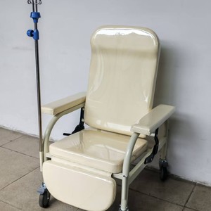 Silla de Infusión Kang Zhi Xing KX-D41 Blanca, Silla Individual de Acero Inoxidable para Sala de Espera de Hospital o Clínica - Product Image 3