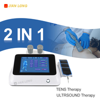 Nouvelle conception, appareil de thérapie par ultrasons intelligent 1 MHz 3 MHz, combo électrothérapie, thérapie TENS, relaxation des épaules