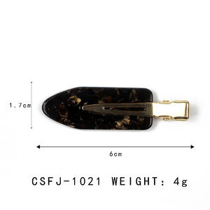 YIYI unico Vintage 6 cm leggero acetato senza traccia fermaglio per capelli stampa leopardata Fashion Spot all'ingrosso da donna - Product Image 2