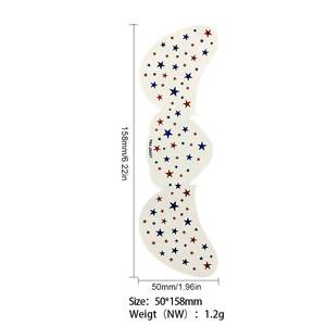 Adesivi per Tatuaggi Patriottici USA, Impermeabili, Glitterati, con Stelle e Bandiera, Tatuaggi Temporanei per il Viso per il 4 Luglio e il Giorno dell'Indipendenza - Product Image 2