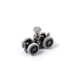 Thép không gỉ trượt gấp phụ kiện cửa thép không gỉ 304 Nylon bánh xe đặt cửa và cửa sổ con lăn - Product Image 1