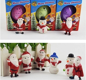 Œufs de dinosaures magiques à faire éclore et grandir, série de Noël, jouets fantaisie de Père Noël à faire grandir avec de l'eau, jouets éducatifs pour enfants, cadeaux - Product Image 2