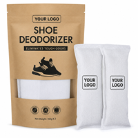 Désodorisant pour chaussures avec charbon actif - 1 paquet (2 unités) Éliminateur d'odeurs, support de forme pour chaussures et absorption d'humidité