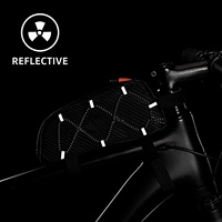 Sac de vélo Tube supérieur sac de cadre avant compatible avec iPhone 11 Pro Max/XR/XS Max 7/8 Plus sac de vélo pour accès au téléphone