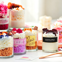 Cadeaubox Dessert Geurende Kaars Slagroom Fruitkoekje Decoratiekaars Zoete Huisgeur Verjaardag Bruiloft Feestje Aandenken Cadeau
