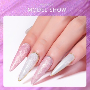 Vernis à ongles gel JTING Aurora Pearl, collection de 12 couleurs, haute pigmentation, effet nacré, vernis à ongles gel OEM personnalisable, nouveau design, pot de 5 ml - Product Image 5