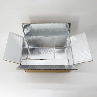 Boîtes en carton pour poissons et légumes, boîtes d'expédition isolées en polystyrène pour aliments congelés
