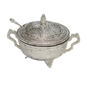 Utensilios De Cocina De Arabia Saudita, Recipiente Redondo De Metal Chapado En Oro Para - Product Image 4