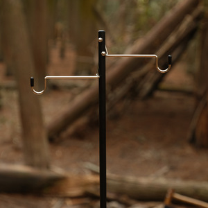 Soporte para Lámpara de Camping Explorers, 120 cm, Aleación de Aluminio, Plegable, Doble Gancho, Soporte de Escritorio para Camping - Product Image 4
