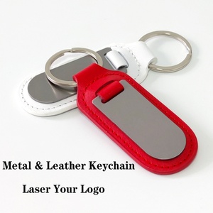 Porte-clés mousqueton en métal et cuir PU personnalisé avec logo, impression sérigraphique, écologique, durable, haute qualité - Product Image 4