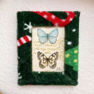 Manufacturers Wholesale Cute Christmas Style <b>Square</b> Plush Desktop Stand Photo <b>Frames</b> - Product Image 5